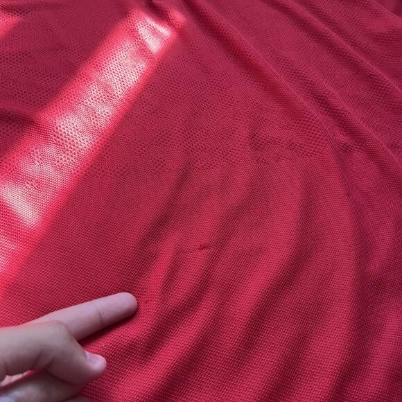 Nike Tiger Woods Collection Golf Polo Shirt Mens XXL Red Dri-Fit Adv Short Sleev - Picture 9 of 9